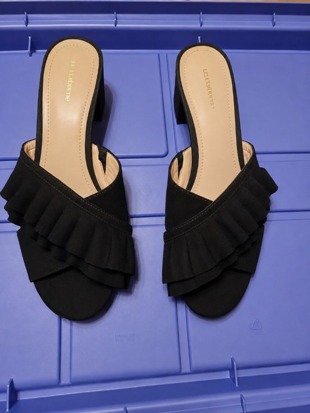 Elegant black Liz Claiborne sandals